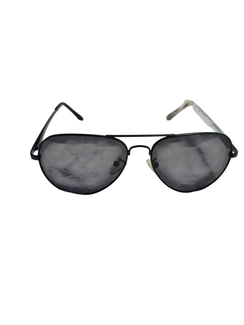 NEW Classic Aviator Sunglasses in Black with Smoke Lenses NWOT